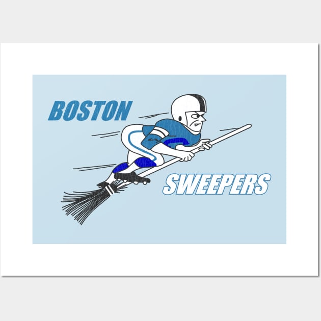 Defunct Boston Sweepers Football Wall Art by LocalZonly